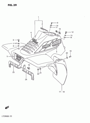 FRONT FENDER (MODEL G)