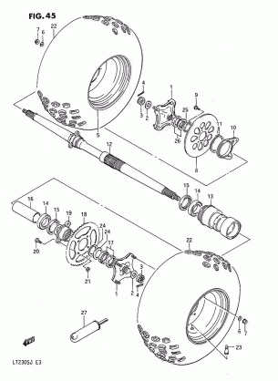 REAR WHEEL (MODEL F / G)