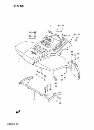 FRONT FENDER (MODEL F)