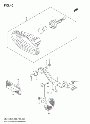 REAR COMBINATION LAMP (LT-A750XL3 E28)