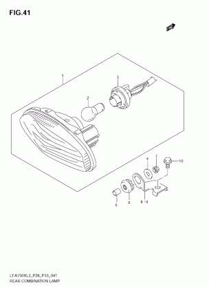 REAR COMBINATION LAMP (LT-A750XL3 E33)