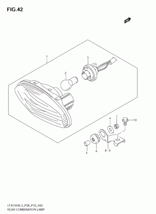 REAR COMBINATION LAMP (LT-A750XZL3 E33)