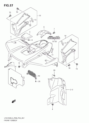 FRONT FENDER (LT-A750XL3 E33)