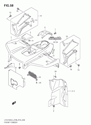 FRONT FENDER (LT-A750XZL3 E33)