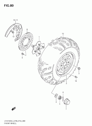 FRONT WHEEL (LT-A750XZL3 E33)