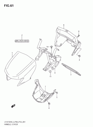 HANDLE COVER (LT-A750XL3 E33)