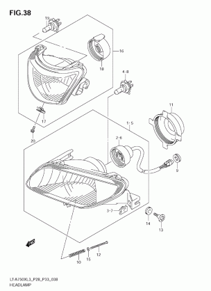 HEADLAMP (LT-A750XL3 E33)