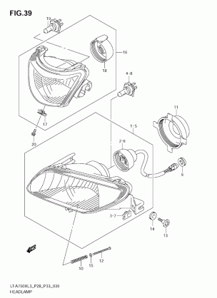 HEADLAMP (LT-A750XZL3 E33)