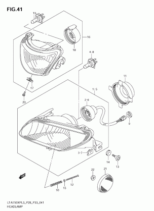 HEADLAMP (LT-A750XPZL3 E28)