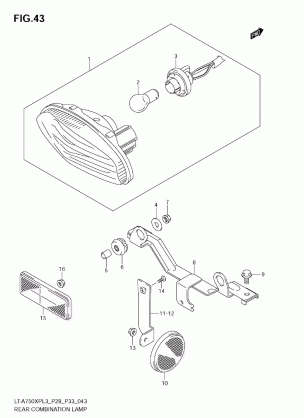 REAR COMBINATION LAMP (LT-A750XPL3 E28)