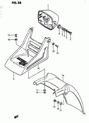 HEADLAMP HOUSING - FRONT FENDER