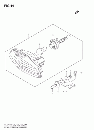 REAR COMBINATION LAMP (LT-A750XPL3 E33)