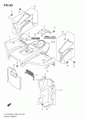 FRONT FENDER (LT-A750XPL3 E28)