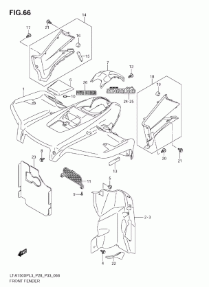 FRONT FENDER (LT-A750XPZL3 E33)