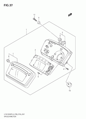 SPEEDOMETER (LT-A750XPZL3 E28)