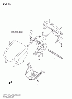 HANDLE COVER (LT-A750XPL3 E33)