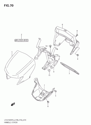 HANDLE COVER (LT-A750XPZL3 E28)