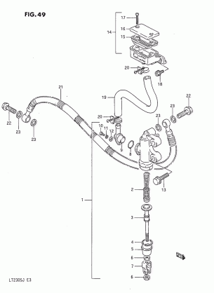 REAR MASTER CYLINDER (MODEL F)