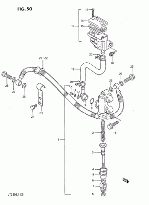 REAR MASTER CYLINDER (MODEL G / H / J)