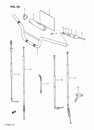 HANDLEBAR - CONTROL CABLE