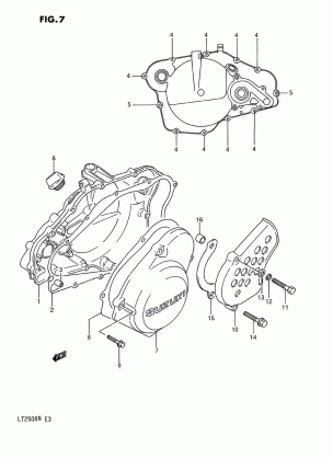 CRANKCASE COVER (MODEL H / J / K / L / M / N)