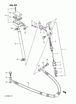 REAR MASTER CYLINDER (MODEL F)