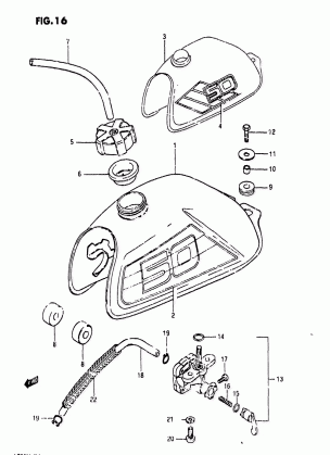 FUEL TANK (MODEL F / G)