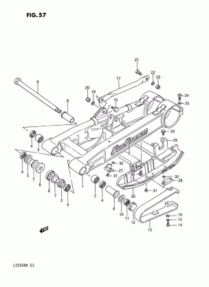 REAR SWINGING ARM (MODEL G)