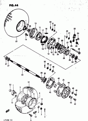 REAR WHEEL (MODEL D)