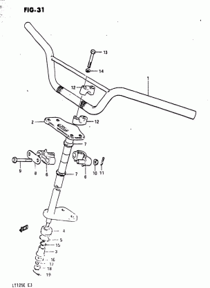 HANDLEBAR - STEERING (MODEL D)