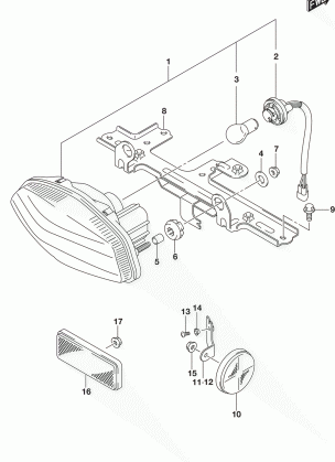 REAR COMBINATION LAMP (LT-A400FL8 P28)