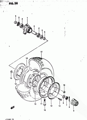 FRONT WHEEL (MODEL E)