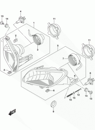 HEADLAMP (LT-A400FL8 P33)