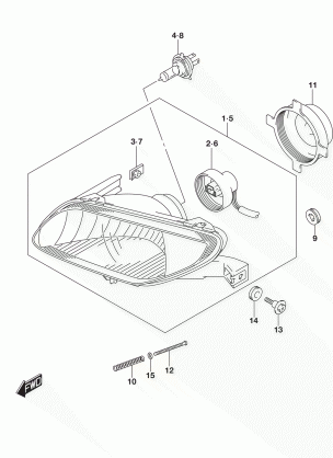 HEADLAMP (LT-A500XL8 P33)