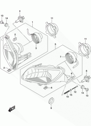 HEADLAMP (LT-A400FL8 P03)