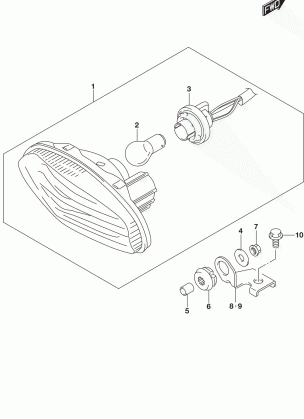 REAR COMBINATION LAMP (LT-A500XL8 P33)