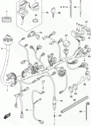 WIRING HARNESS (LT-A500XPBL8 P03)