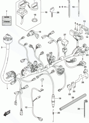 WIRING HARNESS (LT-A500XPBL8 P28)