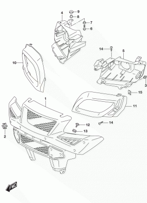 FRONT GRILLE (LT-A500XL8 P03)