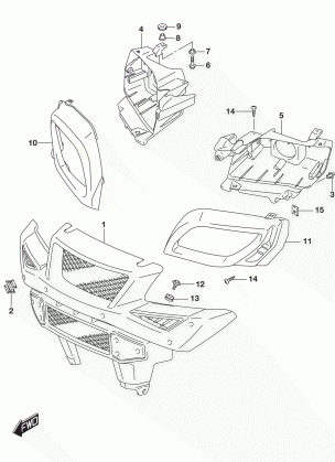 FRONT GRILLE (LT-A500XL8 P28)