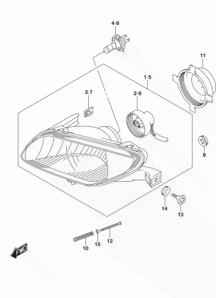 HEADLAMP (LT-A500XPL8 P03)