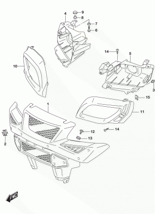 FRONT GRILLE (LT-A500XL8 P33)