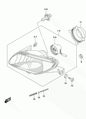 HEADLAMP (LT-A500XL8 P03)