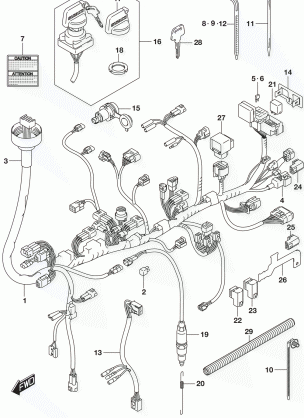 WIRING HARNESS (LT-A500XL8 P28)