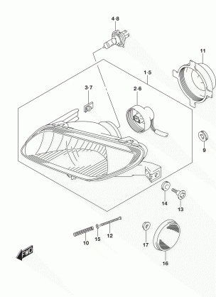 HEADLAMP (LT-A500XL8 P28)