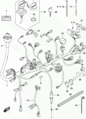 WIRING HARNESS (LT-A500XL8 P33)