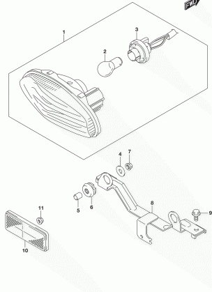 REAR COMBINATION LAMP (LT-A500XPBL8 P28)