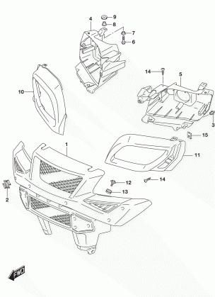 FRONT GRILLE (LT-A500XPL8 P28)