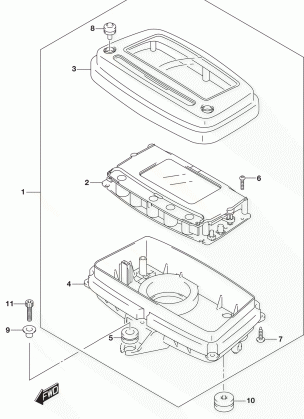 SPEEDOMETER (LT-A500XPBL8 P03)