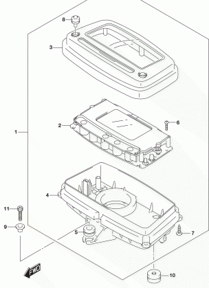 SPEEDOMETER (LT-A500XPBL8 P33)